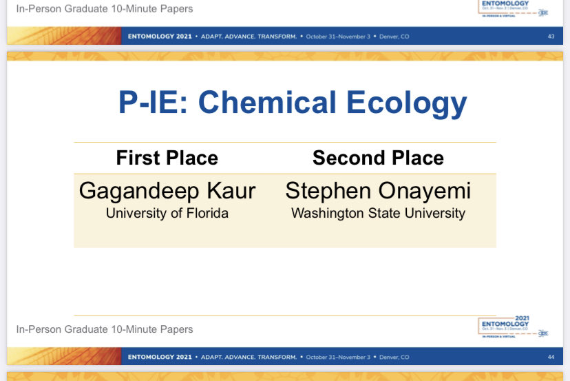 WazzuDrLaura's tweet image. Great job ⁦@WSUEntomology⁩ at the #EntSoc21 meeting! Very proud! Go Cougs!