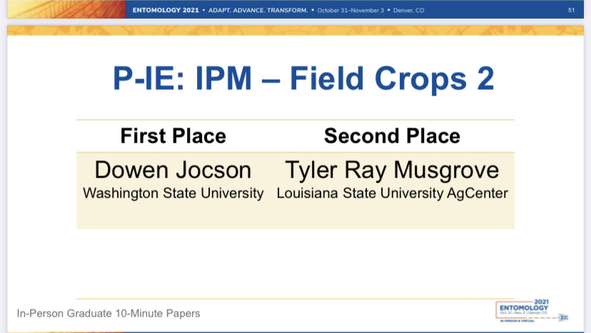 WazzuDrLaura's tweet image. Great job ⁦@WSUEntomology⁩ at the #EntSoc21 meeting! Very proud! Go Cougs!