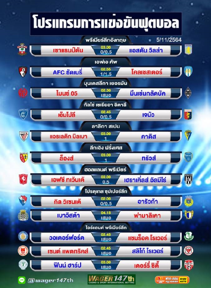 wager147th's tweet photo. โปรแกรมบอลวันนี้⚽
✔️สมัครวันนี้ ฝาก 300 รับ 350
✔️คืนยอดเล่นเสีย 5%
✔️ฝากง่าย ผ่าน ทรูมันนี่ วอเล็ท
https://t.co/uKE3JBAfRD

#wager147th #บอลสด #ดูบอล #พรีเมียร์ลีก #ตารางบอล #ทีเด็ด #ไฮไลท์บอล #วิเคราะห์บอล #บอลวันนี้

https://t.co/zPPhfet4Oy https://t.co/NaIQaXOY1s