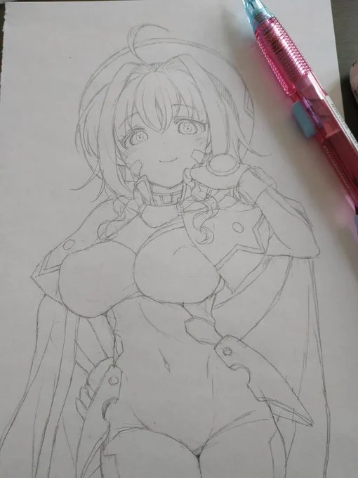 Skebらふできた(‾▽‾)むずかしいー
#Skeb進捗 