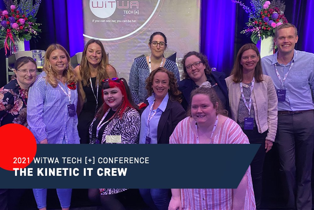 Kinetic_IT_Aus's tweet photo. Celebrating women in technology is why Kinetic IT is proud to be a community sponsor of #WITWAplus2021. Our crew had a fantastic time at this year’s #techplus20 conference, thank you for having us @WITWA!
#seeherbeher #witwaplus2021 #techplus20 https://t.co/NhcotjGauO