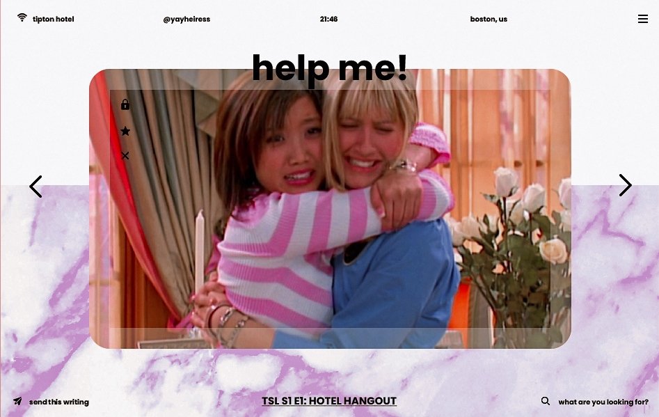 ⠀
⠀﹆ꓼ     ᥉1: ᥱ1 h᥆tᥱᥣ hᥲᥒg᥆ᥙt ⤵
ㅤㅤㅤ ⦅⠀⠀⠀ 𝗛𝗘𝗟𝗣 𝗠𝗘!⠀⠀⠀ ⦆
ㅤㅤㅤ╰━━━┈┈┈┈┈┈┈┈┈┈╯
ㅤㅤㅤㅤㅤ