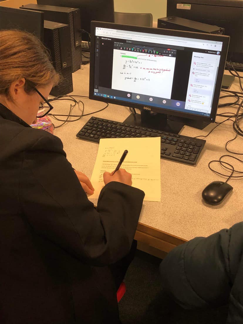 KentonMaths's tweet photo. Look at how hard our Year 10 Further Maths students are working each week! 

Year 10 higher tier students will be given the opportunity in the new year to start the Further Maths course.

It is free of charge to do, and you gain an extra GCSE! https://t.co/8BQCuBz69D