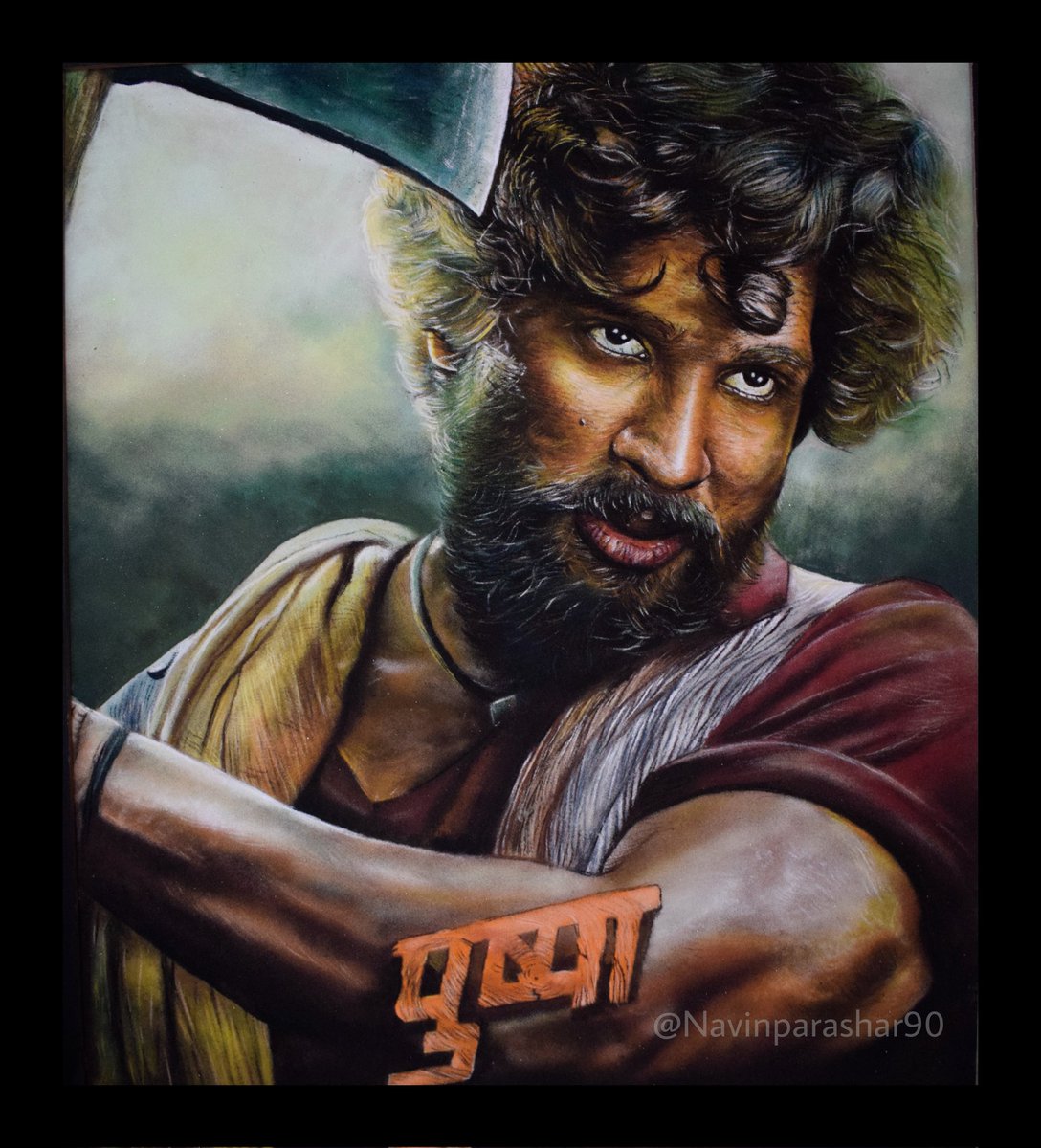 NavinParashar5's tweet photo. My Rangoli Art @alluarjun @PushpaMovie @NavinParashar5 @ABPNews @airnewsalerts @tollywood @Tamilfilmcom https://t.co/W4e1SAZ6OS