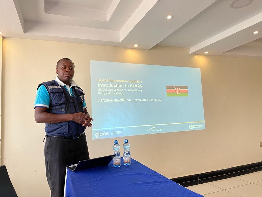 Government of Kenya, with support from WHO Kenya, currently leading the process of filling in the GLAAS Country Survey 2021/2022. Ministries of health, water &amp; sanitation, education, national treasury involved in the process
<a href="/MOH_Kenya/">Ministry of Health</a> <a href="/WHOKenya/">WHO Kenya</a> <a href="/WHO/">World Health Organization (WHO)</a> <a href="/BMURKOMEN/">Benjamin Murkomen</a> <a href="/GLAAS_TrackFin/">GLAAS & WASH accounts</a>