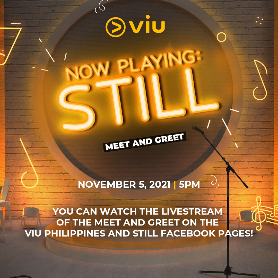 Viu_PH's tweet image. Watch the cast and creators talk about making the show in today's @ViuStillSeries Meet and Greet! 💛🎶

Live streaming today, at 5pm! Catch it on the Viu Philippines and Still Facebook pages!