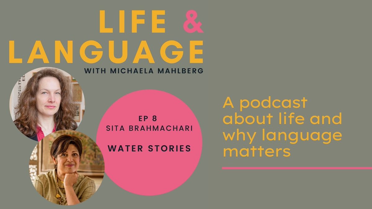 MichaMahlberg's tweet photo. My chat with children’s &amp; YA author @SitaBrahmachari -  water as a profound reflection of what it means to be human - diving, surfacing, living rivers, water pollution &amp; climate chaos. Expressing your voice to the world. The power of the arts #COP26 #LiLa 
https://t.co/vu3EkTtr6V https://t.co/HhXvY0SdQV