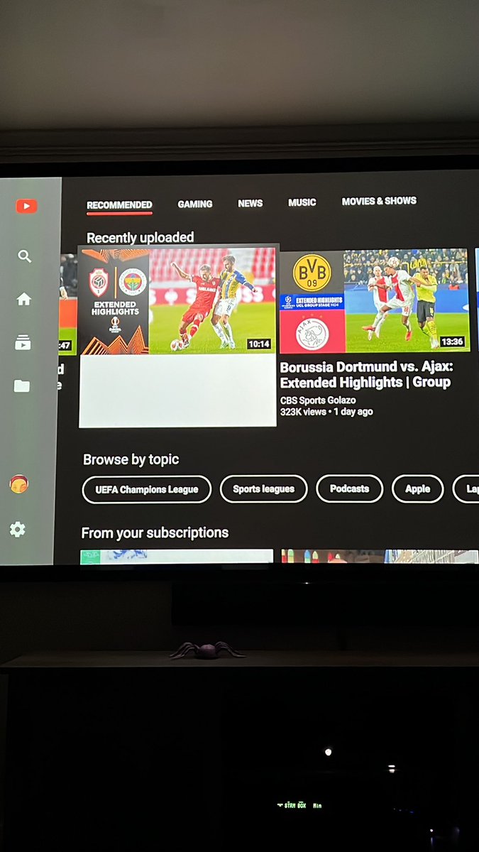 CiscoMccarthy's tweet photo. @TeamYouTube in the xbox app. The highlighted video is the same color as the text so now you cant read the title. Need a fix https://t.co/siRgtoPYxD