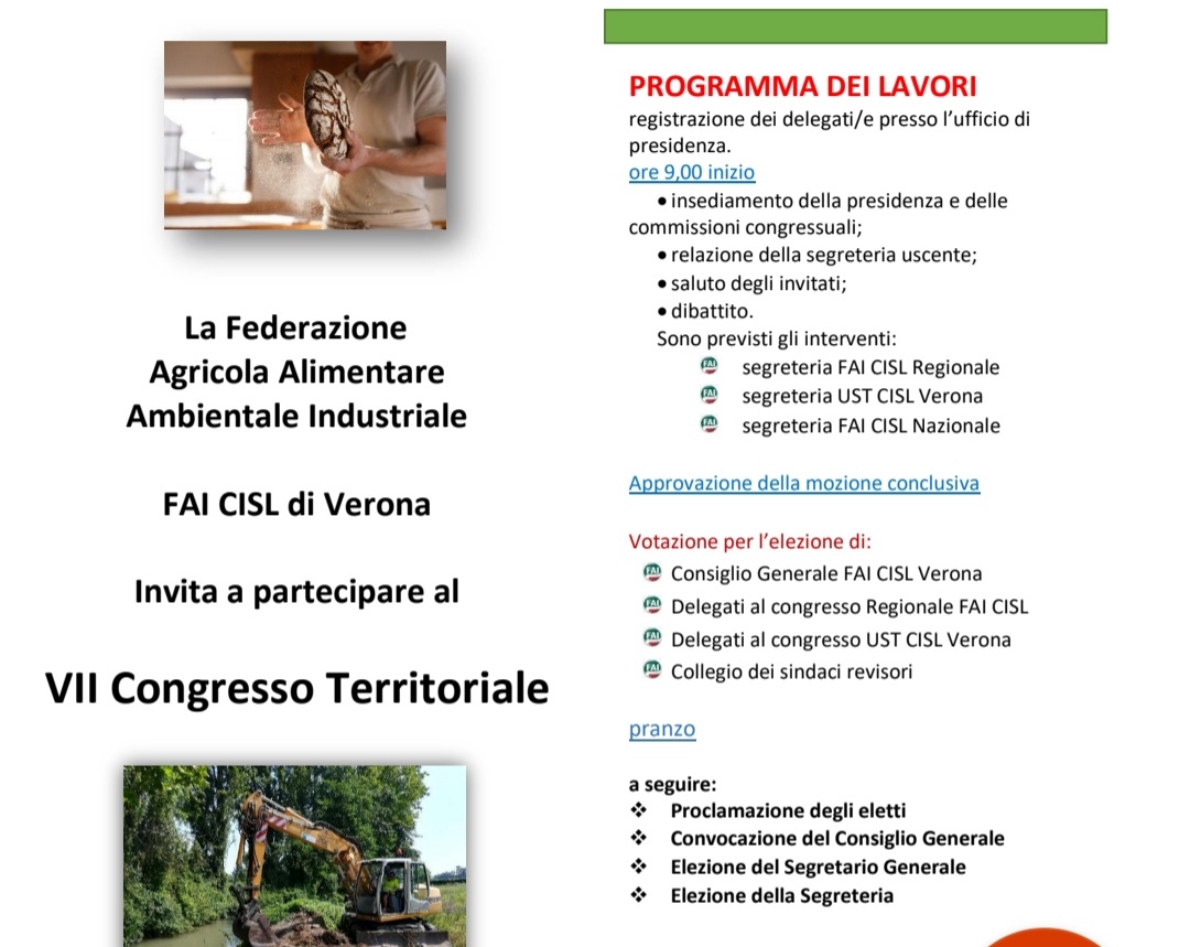 cislverona's tweet photo. 📆Oggi al via i congressi delle categorie, la prima la @FaiVerona ad #isoladellascala #rigenerazione #persona #lavoro #ambiente 👇 https://t.co/SLmtig7KuZ