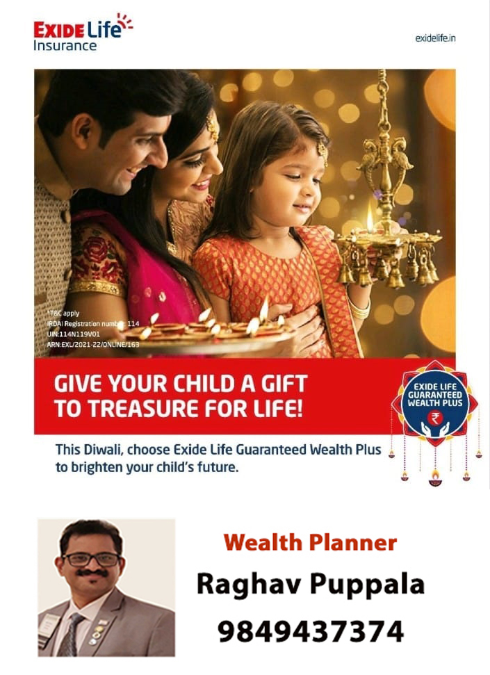 NAdsxcell's tweet image. Give your child a gift to treasure for Life!
Exide Life Insurance for more details Call:9849437374
#exidelifeinsurance #guaranteed #wealthplus #childfuture #wealthplanner