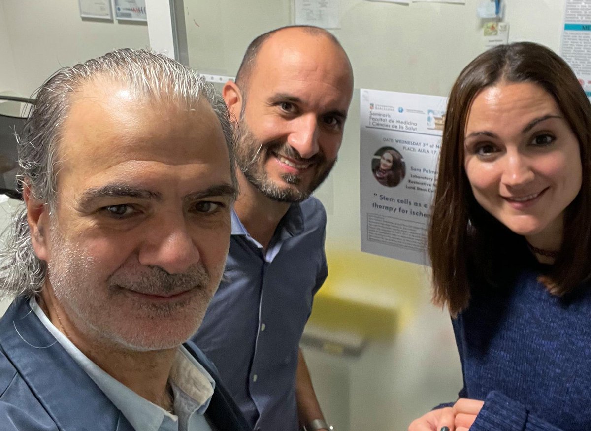 Tornero's Lab (@nsc_braindamage) on Twitter photo Very honored to have <a href="/ZaalKo/">Zaal Kokaia</a> and Sara Palma from <a href="/Lund_Stem/">Lund Stem Cell Center</a> in our lab this week. Fantastic talk and a very productive meeting to further advance cell therapy for brain damage. #stemcells #BrainDamage #celltherapy Very honored to have <a href="/ZaalKo/">Zaal Kokaia</a> and Sara Palma from <a href="/Lund_Stem/">Lund Stem Cell Center</a> in our lab this week. Fantastic talk and a very productive meeting to further advance cell therapy for brain damage. #stemcells #BrainDamage #celltherapy