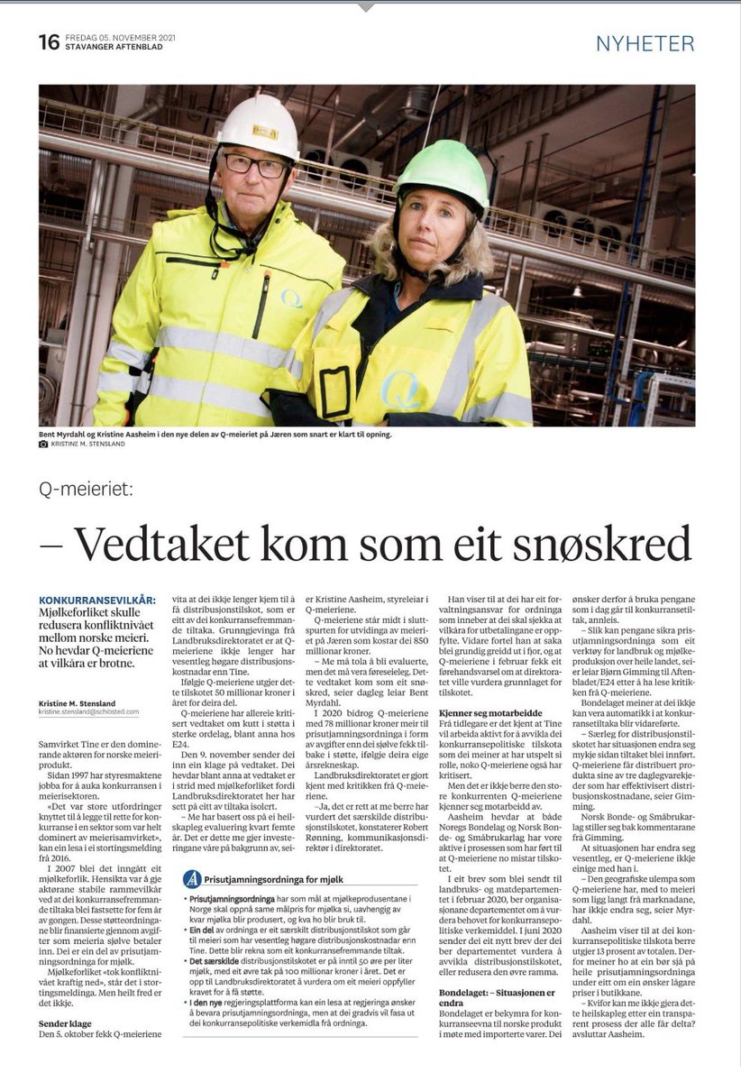 Noen ganger er det bare ikke alright! Landbruksdirektoratet har vedtatt at Qs distribusjonstilskudd på 50 mill kr skal bort. Å svekke konkurransen i meierimarkedet kan da ikke være noen god ide. Det kjennes helt urettferdig ut. Heia Q sier jeg! Meieriet som aldri gir opp!