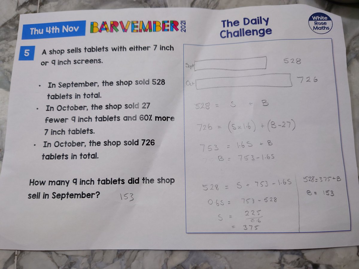 abujtor's tweet image. Bit of early morning Barvember to get Friday started after a late fireworks night, S still rocking it @RH7_2017 #Barvember @rh7prepmaths
