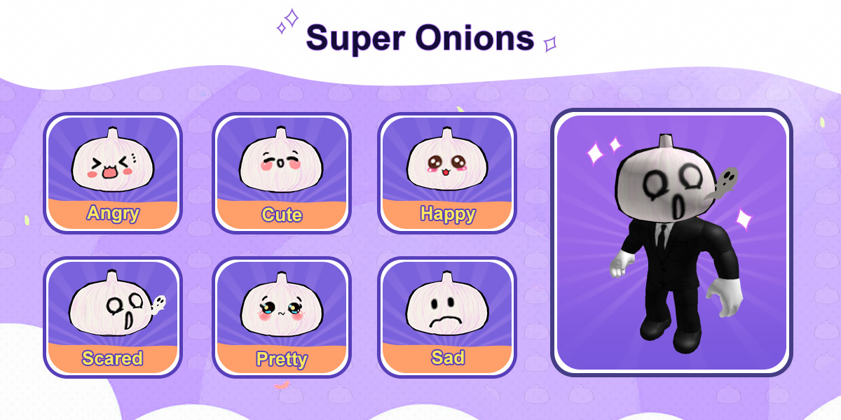 hx2046's tweet photo. 🧅Super Onions🧅🧅🧅

@Roblox @robloxdevrel #RobloxDev #RobloxUGCConcept #onion #emotes https://t.co/zPDLj2I26x