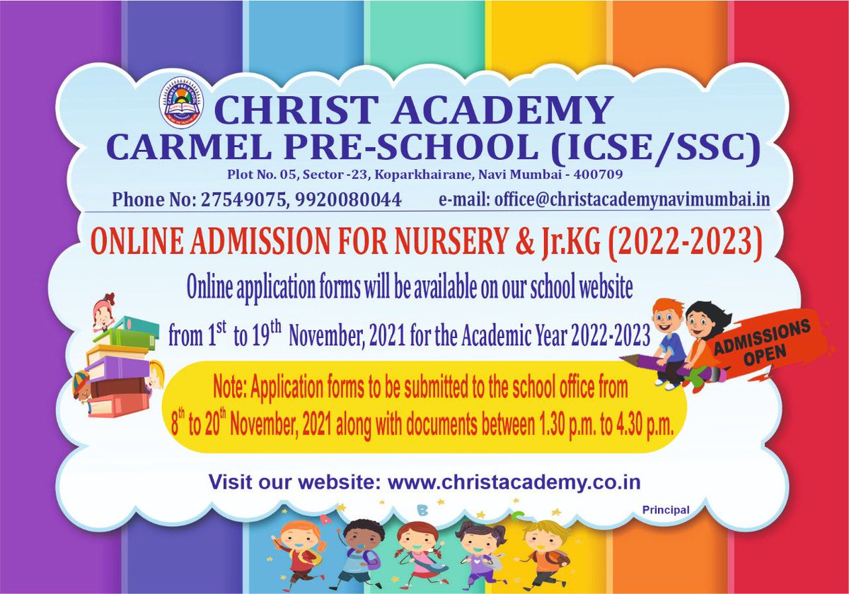 ChristAcademyKK's tweet photo. Admissions open https://t.co/zCCBqeD9av