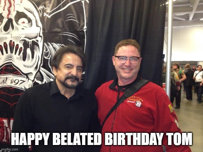 Happy belated Birthday @tomsavini , I feel the complete boob for missing it yesterday, but you know how it is 🙂 https://t.co/gZDaavUBlE