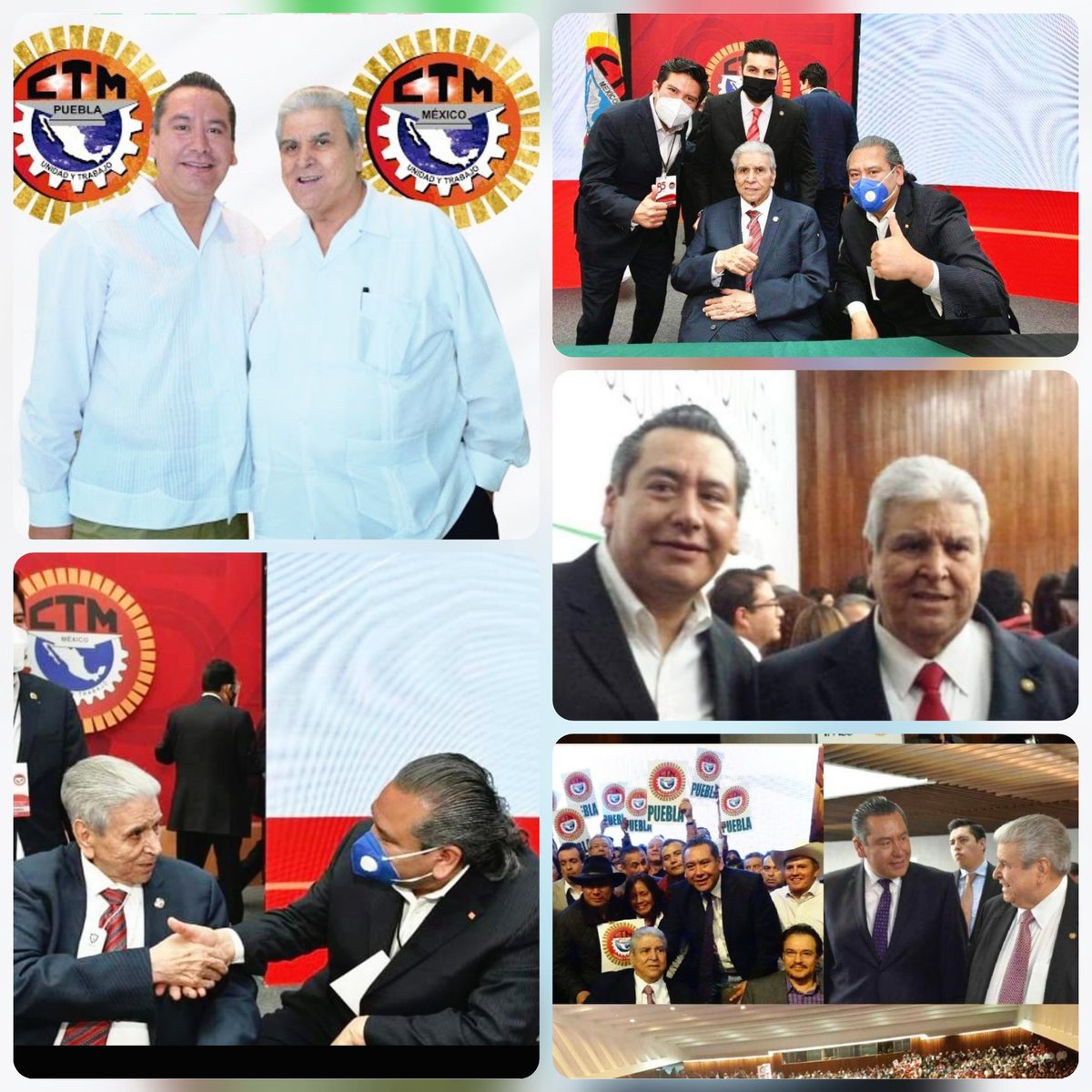 #Hoy la <a href="/CTM_MX/">CTM Nacional</a> está "de manteles largos" CUMPLE AÑOS 🎂🎉🎁su líder nacional el Senador Don <a href="/CarlosAceves_/">Carlos Aceves del Olmo</a> 🇲🇽  #UnidadYTrabajo 🇲🇽
Desde #Puebla las y los cetemistas liderados por <a href="/leobardosoto/">Leobardo Soto</a> lo felicitan afectuosamente: ¡Don Carlos amigo PUEBLA está contigo. 👊🏻🎉🟢⚪️🔴✔️¡