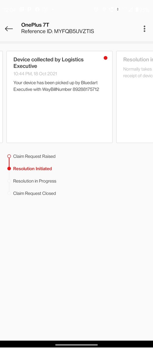 GouriIyer's tweet photo. @OnePlus_IN I had sent away my OnePlus 7T to your service center via your app on 18th Oct. I have still not heard back from your team neither there is any update on the app! Can there be some communication from your end please? Where is my phone??? https://t.co/aJ5vApK58i