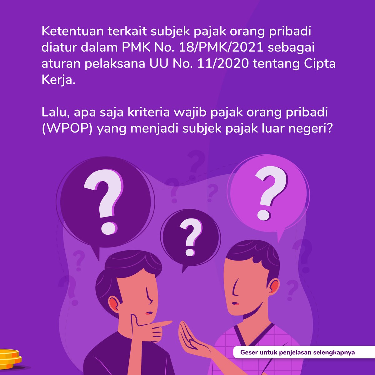 DDTCNews's tweet photo. Annyeong haseyo yeorobun para pembaca setia DDTCNews!
Sudah tau kewajiban wajib pajak WNI yang berkarir di luar negeri?
Apakah sama dengan mereka yang bekerja di dalam negeri? Atau justru ada banyak perbedaan?
#DDTCNews #WajibPajak #Pajak #DJP #KewajibanPerpajakan #WPOP https://t.co/7dRbovyDiw