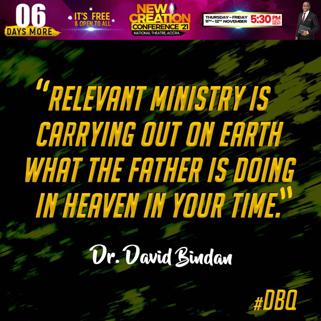 Davidbindanlive's tweet photo. https://t.co/V32u8MkE7l
Dear minister of God, please do not miss the Relevant Ministry Ministers Conference happening on Friday 12th November at 8am prompt. This is a unique part of #NCC2021  just for you. https://t.co/WyA3sBMgLF