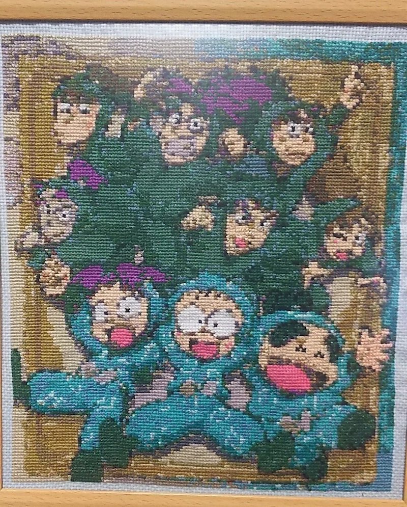 lucy_sango's tweet photo. クロスステッチ刺繍過去作。
まどマギ･忍たま･クラシカロイド･銀魂 https://t.co/icDmyrA5mX