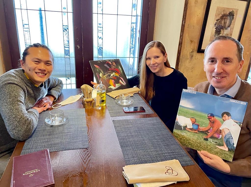 jiribr's tweet photo. We have cheered to #Chinggis Khaan’s #birthday today with our friend @magnolianmusic. Dulguun has recently published an excellent new album called Slow Burn. His music has been with us on many trips across Mongolia and I hope to bring it to Prague with @EmbassyofMongol. https://t.co/pCdhOZxToV