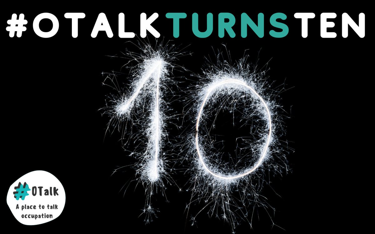 TheOTShow's tweet photo. Happy 10th birthday #OTalks @OTalk_🎈
Catch up on all the incredible content they have shared during #OTWeek2021 this week and don’t miss their last session today on Twitter at 12noon – a new way to use twitter @theRCOT. For more info visit https://t.co/hqsStMyk3K
#OTsForEquity https://t.co/aMff7SIxqW