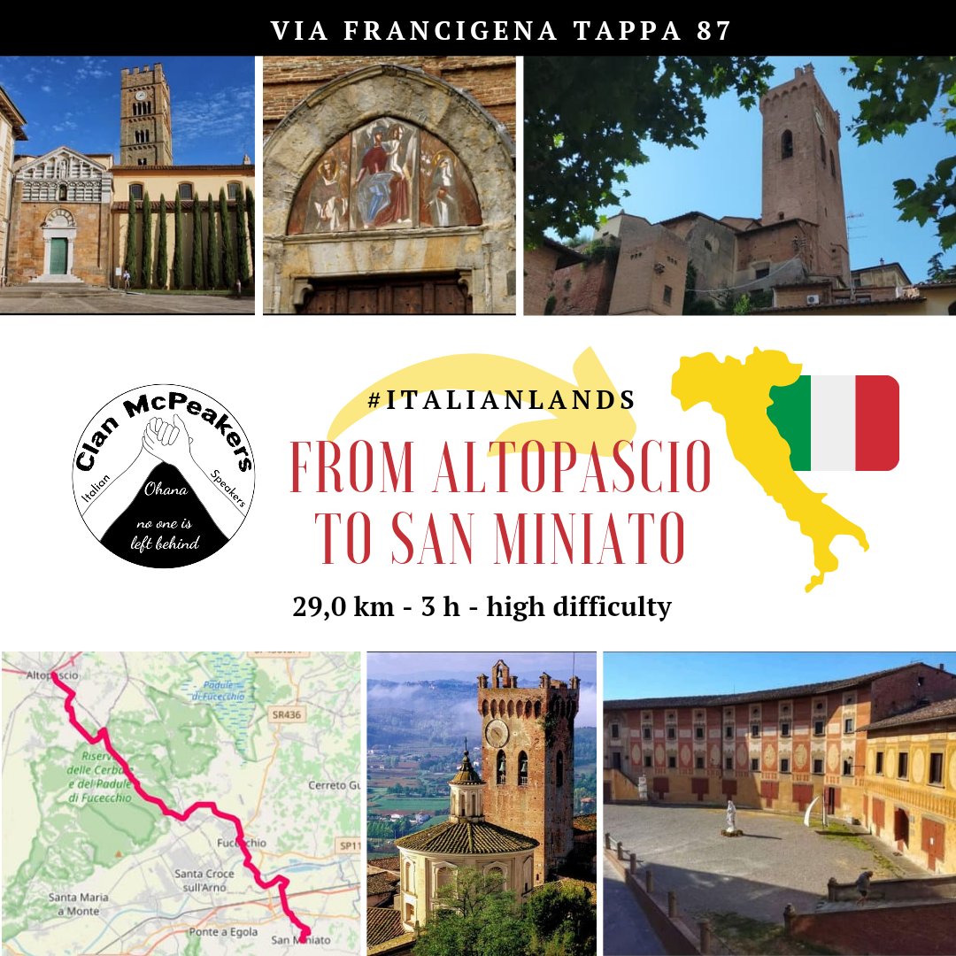 ClanMcPeakers's tweet photo. #ItalianLands #ViaFrancigena #Stage87
From Altopascio to San Miniato. In the initial part we walk along a splendid paved stretch of the ancient Via Francigena.
#ClanMcPeakers #walking #trekking #MPC2021
@MyPeakChallenge @SamHeughan @RealAlexNorouzi @jordana_brown @CoachValbo https://t.co/N6rBKwBSuU