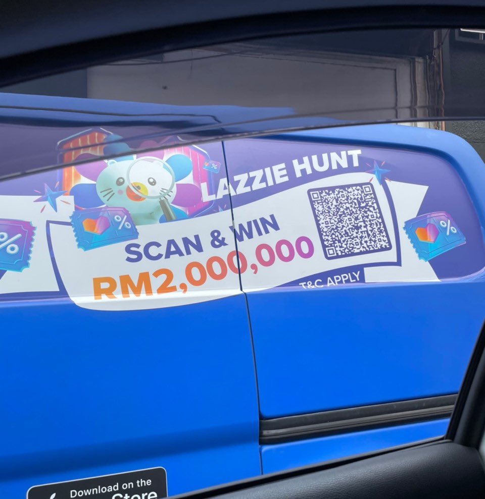 bellakhann's tweet photo. Aku dah hook la pulak dengan Lazada Lazzie hunt ni. Dah dapat "Mask" Lazzie sticker tiber nak collect 4 sticker lagi. Sape yang jumpa QR Code ni share la link, mana tau boleh menang kereta Nissan Almera ke🤪 Jom la #TrollLazada sama2, try link ni https://t.co/3kOS9AvMkv https://t.co/mD2NSnCkmQ