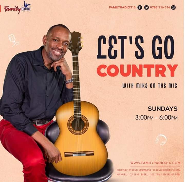 FamilyRadioKe's tweet photo. Catch the best of relaxing country music and amazing conversations with Mike on the Mic at 3:00 PM on #LetsGoCountry. https://t.co/iiKRDCGaSI