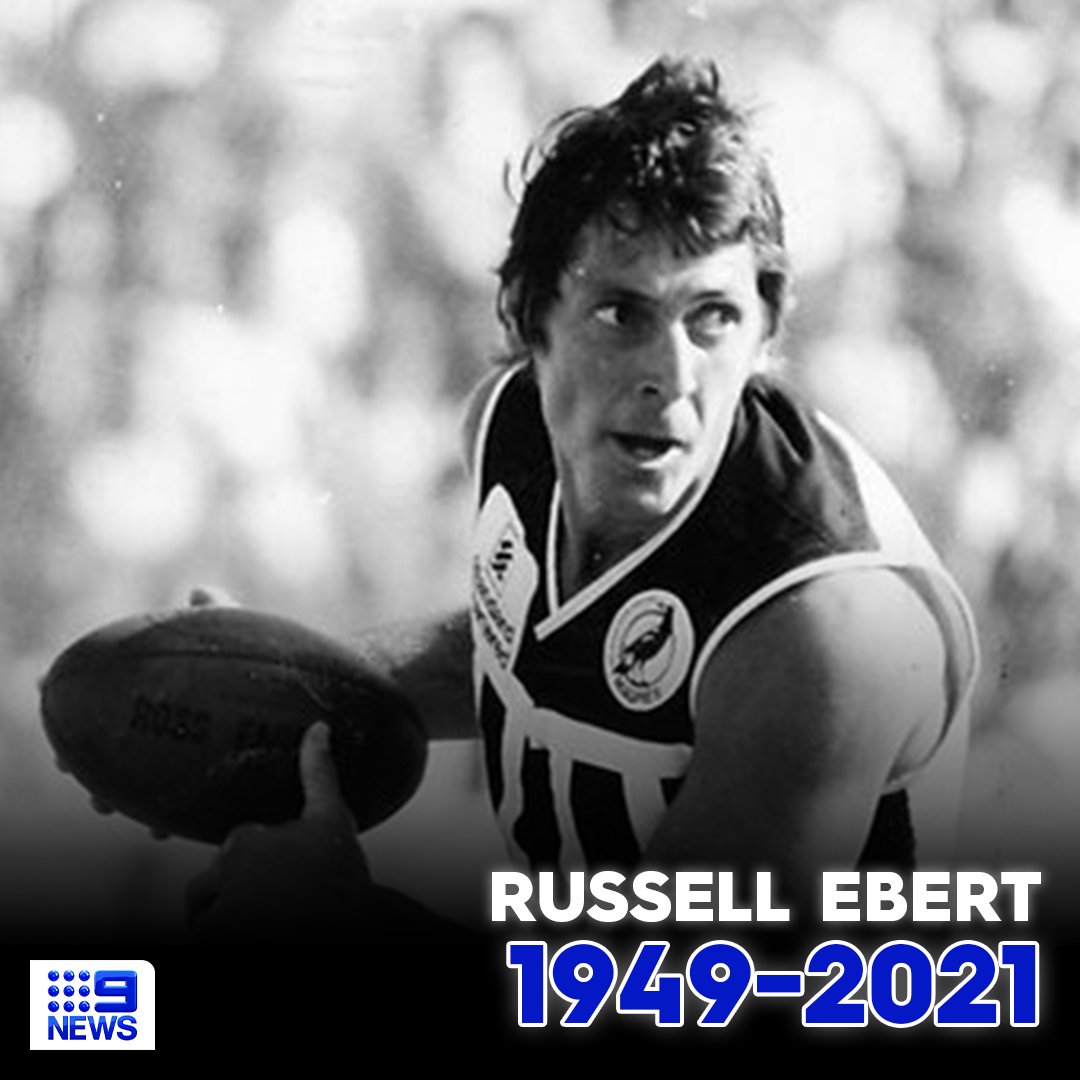 9NewsAdel's tweet photo. #BREAKING: Port Adelaide great and SA football legend Russell Ebert has passed away, aged 72, after a battle with leukaemia. 

The four-time Magarey Medallist played 391 games for Port Adelaide, winning three SANFL premierships.

Full coverage, 6.00pm on #9News https://t.co/nfrEShHySJ