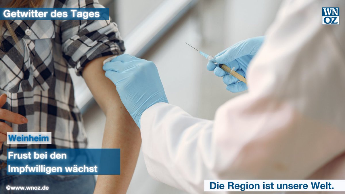 Die Leserreaktionen auf die aktuelle Lage zu den #Impfungen in der #Weinheim Galerie und den langen Schlangen. Das regelmäßige Angebot im Landratsamt ist bereits bis Ende November ausgebucht.
#wnoz #corona bit.ly/3EOBrOe