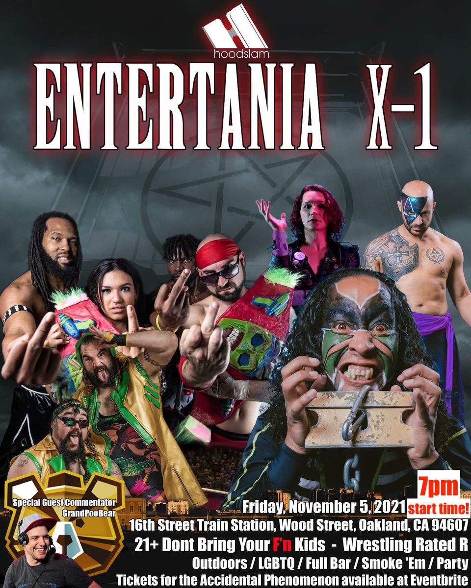 BroJBrody's tweet photo. .@HOODSLAM is tonight, bro.
It’s #FTFriday.
7pm start time.
But fan fuckery is forever.
Tickets: https://t.co/Xj9akt6YuR
#Hoodslam https://t.co/FE1nLUFlBl