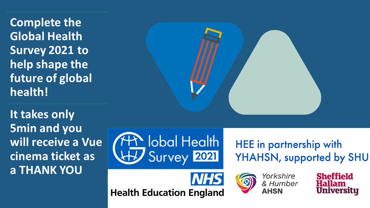 Derbyshire Community Health Services NHS FT (@dchstrust) on Twitter photo Receive a VUE Cinema ticket as a THANK YOU when you complete the @NHS_HealthEdEng Global Health Survey 2021! 
Help shape the future of global health opportunities - it takes only 5 minutes: sircsurveys.com/f/41576636/e08… Receive a VUE Cinema ticket as a THANK YOU when you complete the @NHS_HealthEdEng Global Health Survey 2021! 
Help shape the future of global health opportunities - it takes only 5 minutes: sircsurveys.com/f/41576636/e08…