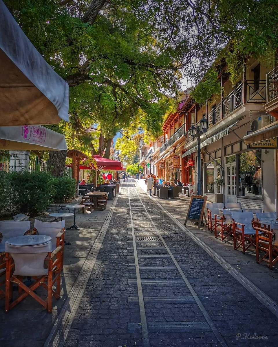 DiscoverGRcom's tweet photo. Okay, so here are your autumn choices in #Kalavryta: Hiking the Vouraikos Gorge, a trip on the Odontotos rack railway, visiting monasteries, lakes and caves... or sitting right here and ordering a local specialty? 

#DiscoverGreece 

📷 panagiotiskolovos (Instagram) https://t.co/fjprW6xrY8