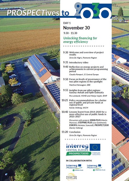 SISMAproject's tweet photo. 🔜📣📣GOLEA agency will present the SISMA PLUS project results at the online event #PROSPECTives to 2030: unlocking financing for energy efficiency. The presentation will take place on 30/11/2021.
Join the discussion, register @ https://t.co/kv7Q86Rfxs https://t.co/BcVSIjkPuJ