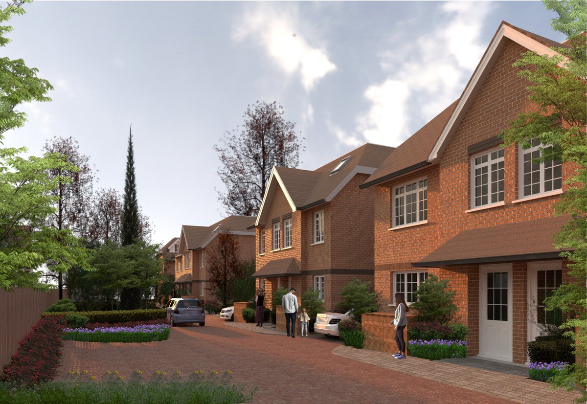 Aventier's tweet photo. Planning approved for 9 x 3 bedroom houses at 1 Kearton Close, Kenley, CR8 5EN #housing 
#planningpermission #Croydon #newhomes https://t.co/X2yF6oIGvL