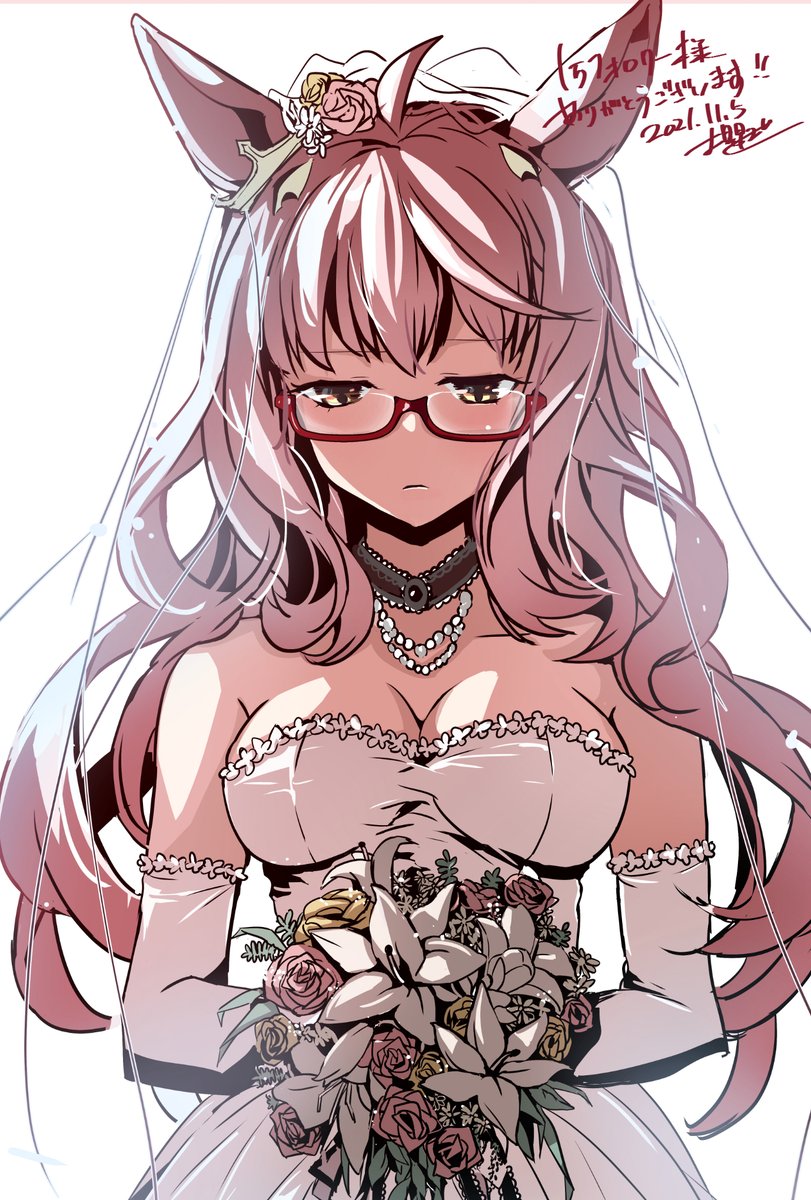 ウマ娘「1万人フォロワー様感謝企画としてこちらのイラストをセブンネットプリントに登録しま」|櫻 ヨルのイラスト