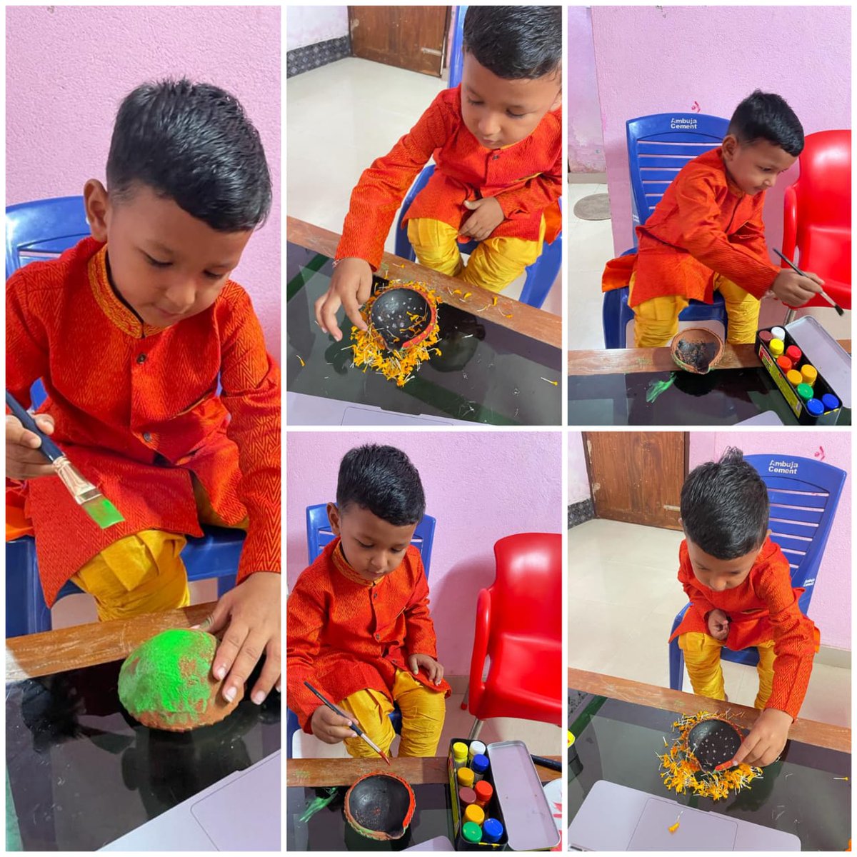 SAI_Edu_In's tweet photo. Traditional Day
The SAIoneers of Play Group were super excited. They were all dressed up in traditional attire. We did a little revision of letters and about pet animals. All read the picture book perfectly.
#MotorSkills
#Revision
#LinguisticSkill https://t.co/c3zSwdRoVY