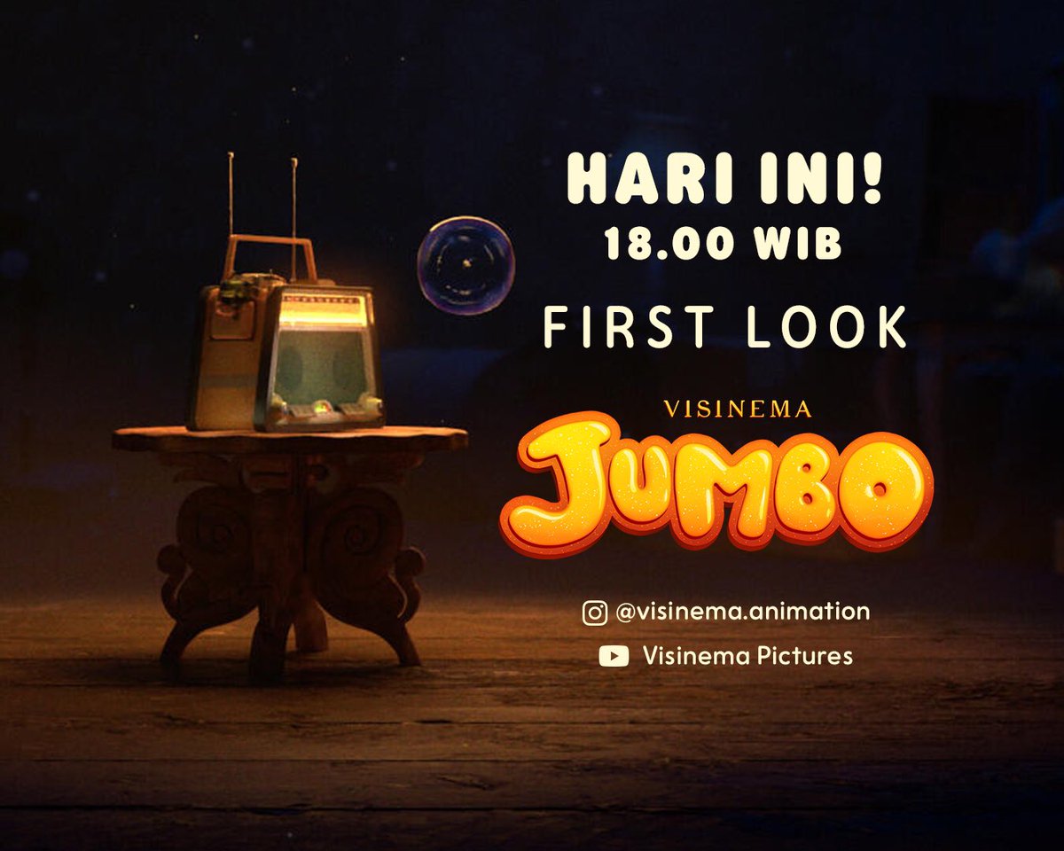 VisinemaID's tweet photo. Kejutan yang dinanti-nanti!
Ikuti akun Youtube Visinema Pictures untuk tahu perjalanan ceritanya lebih lanjutโจ
#visinema #visinemaanimation #filmjumbo https://t.co/Sf9R80nOKx
