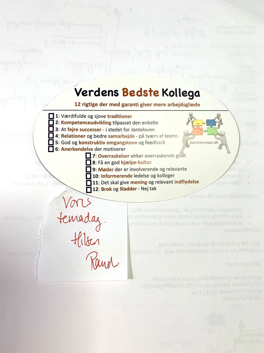 Dagens morgenhilsen fra vores serviceassistent hos sygehusdirektionen. Spiller flot ind i #sammenervibedst på <a href="/NSRsygehuse/">NSRsygehuse</a> og psykologisk tryghed <a href="/FOA_dk/">FOA</a> <a href="/TKHollmann/">Torben K. Hollmann</a>