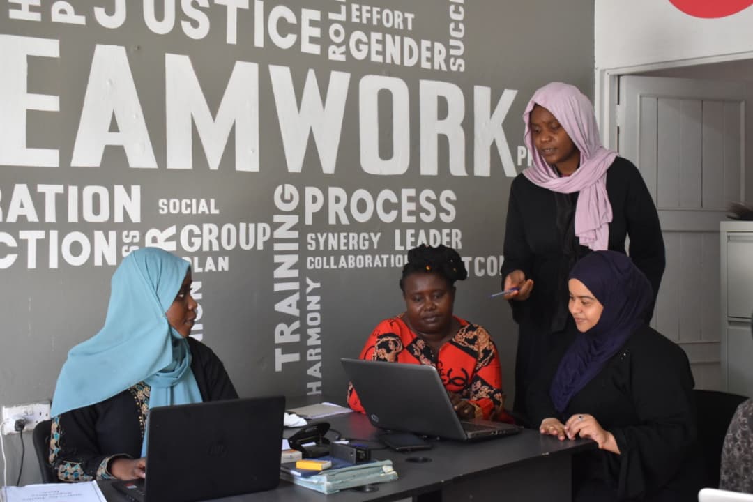 S4JMombasa's tweet photo. Sisters for Justice had a successful training this week with Digital Security Consultant Mariam Zaunga under the Digital Security Accompaniment Project by Digital Defenders Partnership (DDP) at our office. https://t.co/D6vc4iZr2r