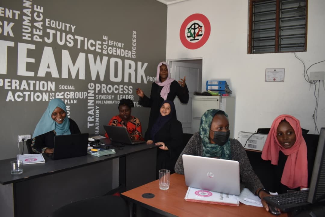 S4JMombasa's tweet photo. Sisters for Justice had a successful training this week with Digital Security Consultant Mariam Zaunga under the Digital Security Accompaniment Project by Digital Defenders Partnership (DDP) at our office. https://t.co/D6vc4iZr2r