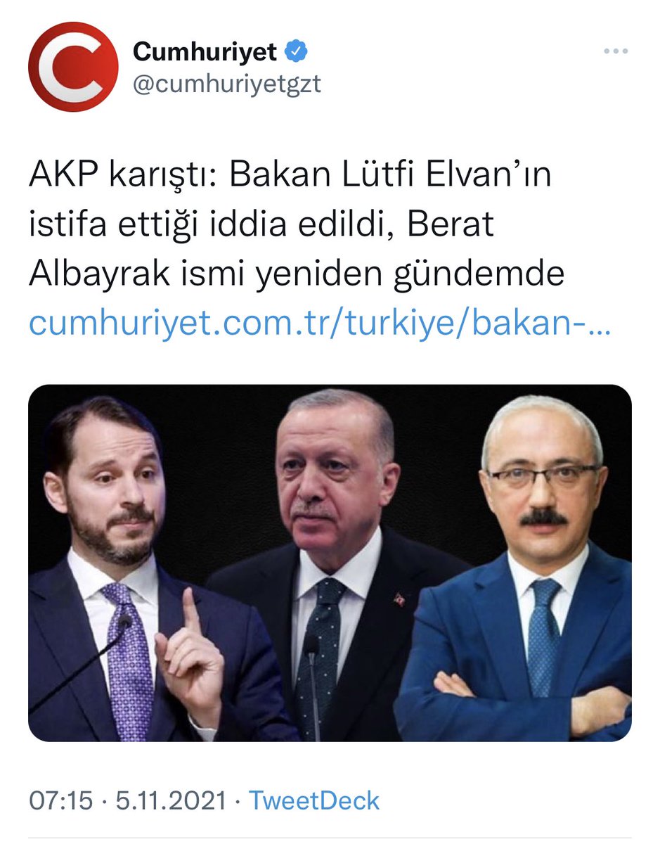 Hazine ve Maliye Bakanımız <a href="/lutfielvan/">Lütfi Elvan</a> görevinin başındadır.

Aşağıdaki sözde haber yalandır.

Hangi gerekçeyle olursa olsun böylesi mesnetsiz haberlerle sahte gündemler oluşturmaya çalışmak kötülüktür.

Bu sözde habere konu ettiğiniz insanlara ve kamuoyuna özür borçlusunuz!