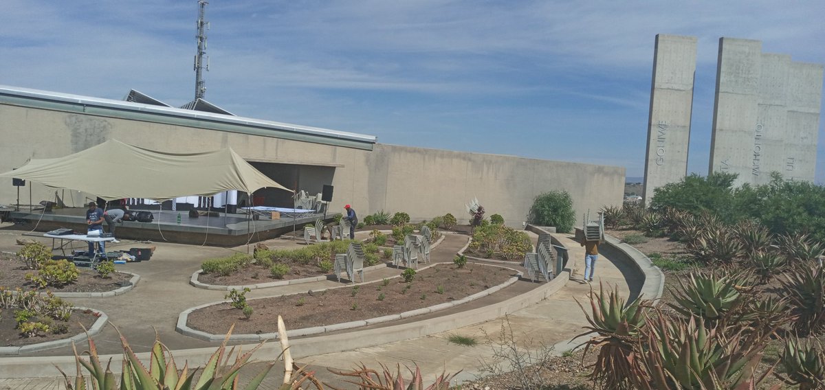 Rhodes_Uni's tweet photo. Preparations are well underway for the inaugural Fort Calata Memorial Lecture, starting at 11:00 today. You can catch the livestream at:
https://t.co/vY7aGHFZNM 

https://t.co/azazUQ4PKU

#FCML
#QuestforJustice https://t.co/Ms5wImIMqm