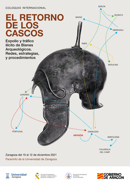guardiacivil's tweet photo. En unión de otros expertos internacionales, estaremos en las jornadas: “El retorno de los cascos. Expolio y tráfico ilícito de los bienes arqueológicos; redes, estrategias y procedimientos”.

Del 10 al 12DIC Paraninfo de la Universidad de #Zaragoza 
ℹ️ https://t.co/9SXVE9qUM1 https://t.co/Qo8HBDqvDw