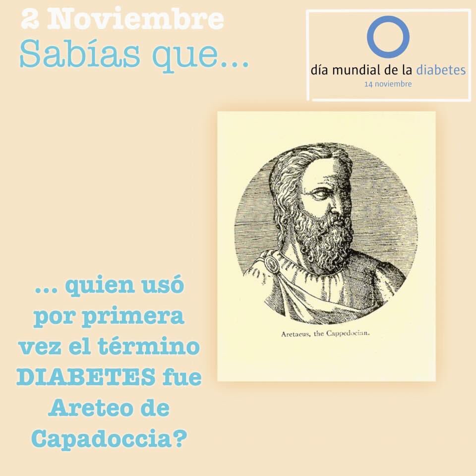 adicorc's tweet image. Areteo d Capadoccia usó “diabetes” para definir la enfermedad, en griego diabetes:“correr a través” Él consideró q la poliuria, se debía a fallo d riñones y q los afectados no eran capaces d retener el agua en organismo
#diabetes #noviembremesdeladiabetes #DiabetesAwarenessMonth