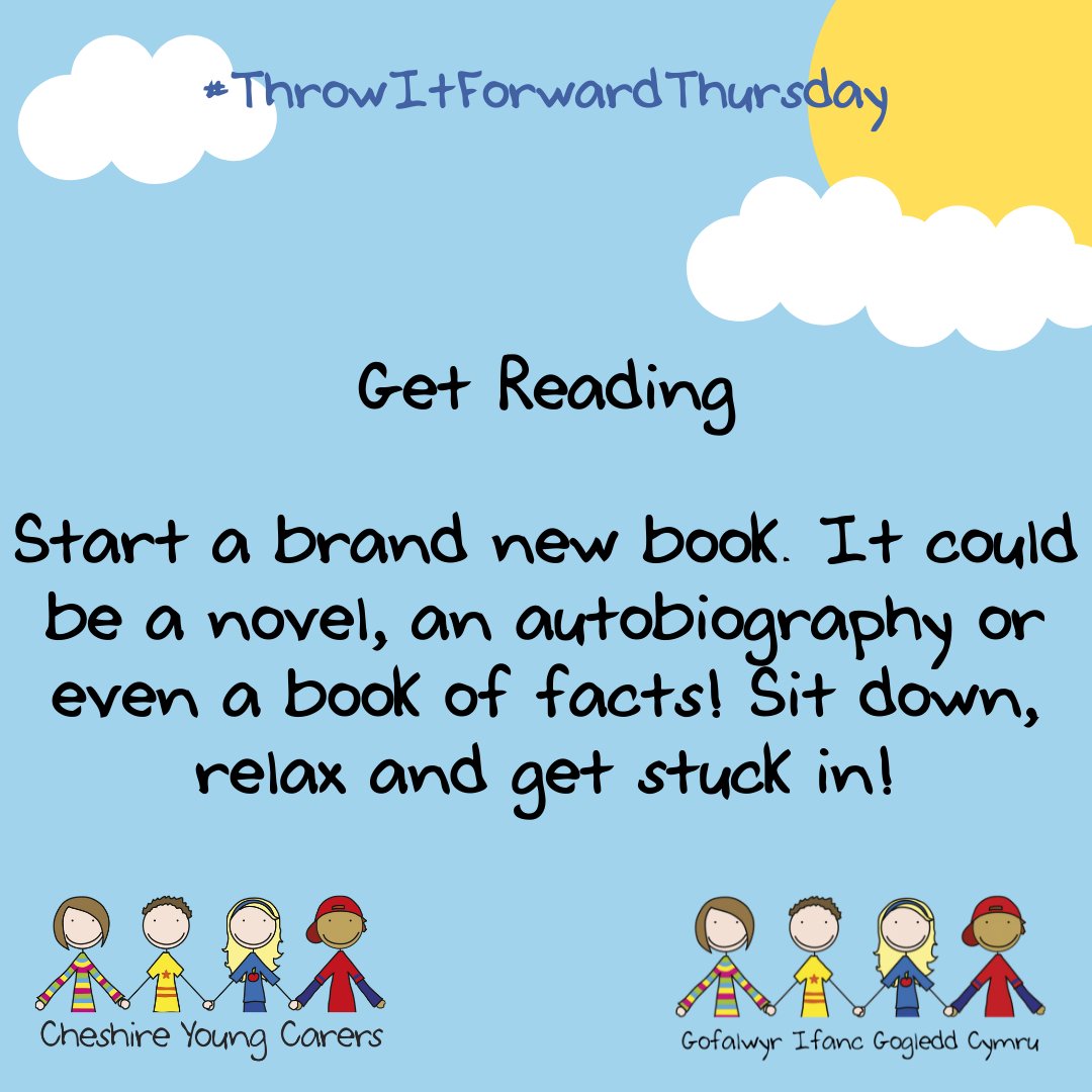 CYC_youngcarers's tweet photo. #Throwitforwardthursday
Did you know that just 30 minutes of reading a week can help to reduce stress levels?
#charity #youngcarers #wellbeing https://t.co/V8e2lO43zh