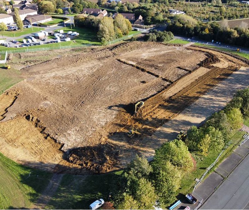 Great to see 👇 progress at #Wimbish @35Eod @33engrregt @29EODGSU, a new all weather athletics track on its way!Thanks to the local community,  @ReaController @ArmySportASCB for the kind & generous investment #SportForAll #LivedExperience @Proud_Sappers @RLCCorpsSM  @mod_dio
