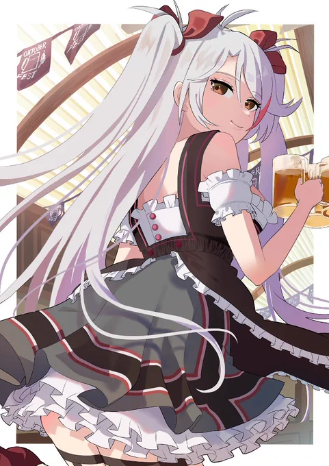 プリンツ・オイゲン、オクトーバーフェストをする!
#アズールレーン
#プリンツ・オイゲン
#ファンアート 
まだ10月…まだ10月…! 